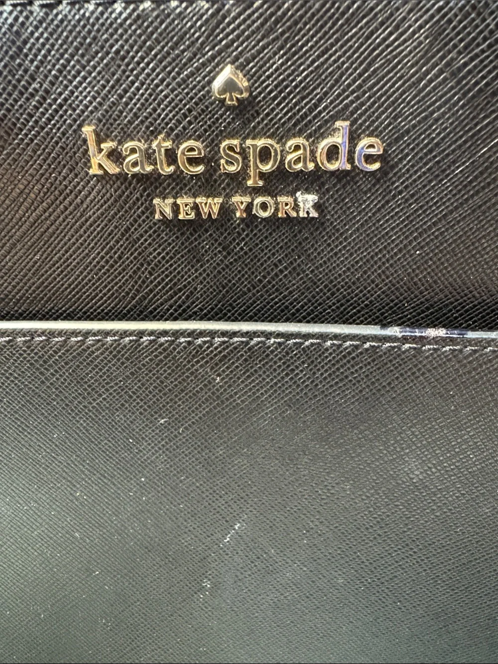kate spade faux leather